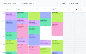 osteopath client booking software